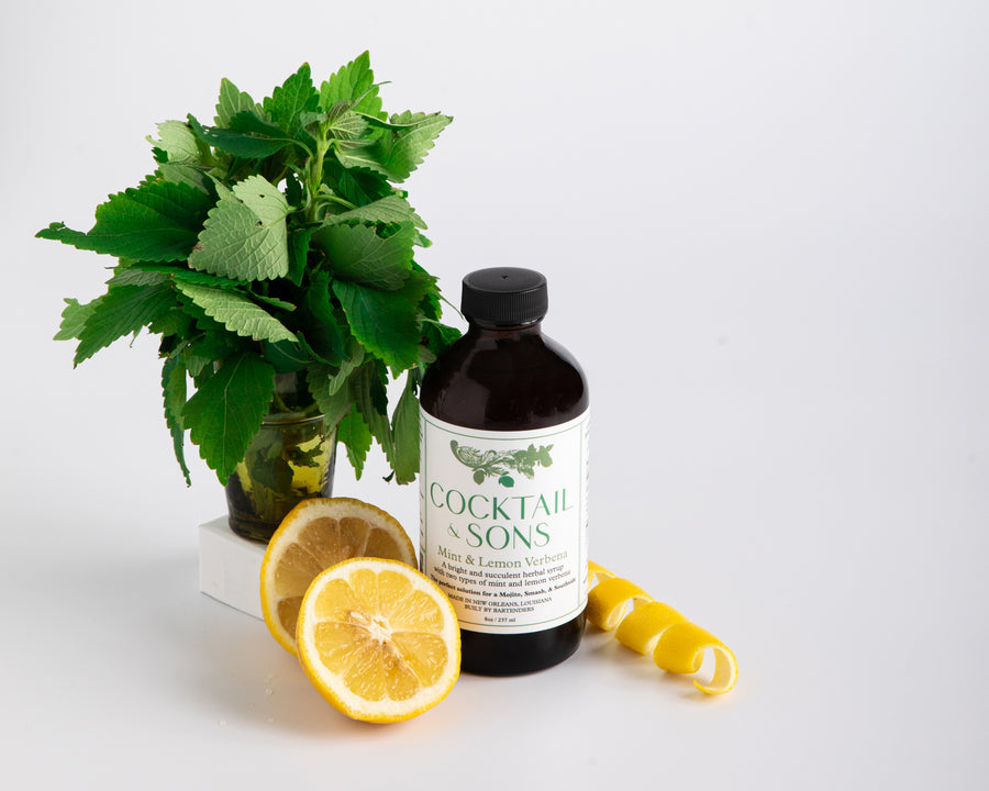 Mint & Lemon Verbena Cocktail Syrup | Cocktail & Sons (8oz)