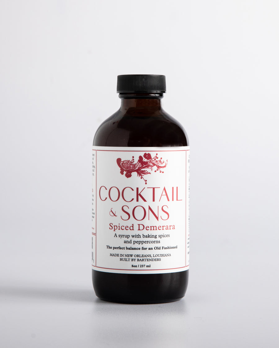 Cocktail and Sons Spiced Demerara cocktail syrup adds a layer of sophistication to your next old fashion 